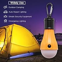 IORIGIN LED Camping Lantern with Rechargeable Battery Portable Outdoor Tent Lights Waterproof Emergency Flashlight (Yellow, 2 pcs) (2-Pack)