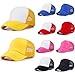 MEXUD Children Toddler Infant Hat Peaked Baseball Beret Kids Cap Hats (Hot Pink White)