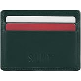 SLNT Napa Top Grain Leather RFID & NFC Signal Blocking Simple Card Wallet with 4 Credit Card Slots & 1 Center Pocket - Slim & Lightweight, Great for Travel, Daily Use