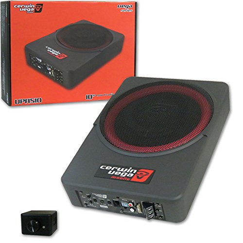 Cerwin-Vega Car Under Seat Super Slim Powered Subwoofer Aluminum Enclosed + Squash Air Fresheners - Thumbnail 2