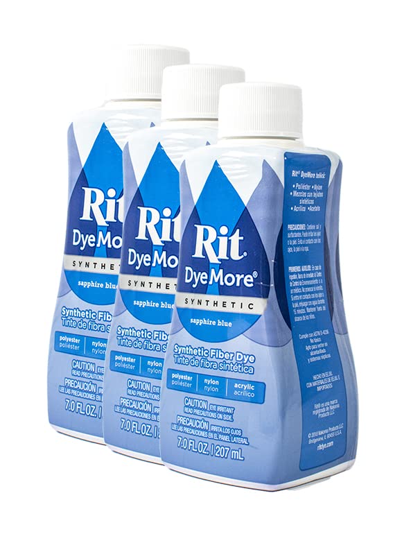 Rit Dye Liquid Synthetic 236ml Sapphire Blue Pack of 12