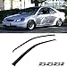 Deebior 2pc Fit 01-05 Civic 2D/2DR Coupe JDM Sun/Rain Guard Vent Shade Window Visor