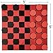 EasyGo Giant Checkers Game - Indoor Outdoor - Family Game - Lawn Game - 5 Feet X 5 Feet