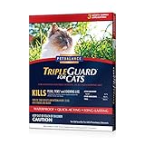 PetBalance TripleGuard Flea & Tick Drops for Cats, over 1.5 lbs, 3 Month Supply