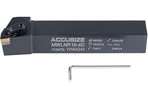 Accusize Industrial Tools 1'' by 6'' Mwln R-16-4d Toolholder, Rh, 2316-0012