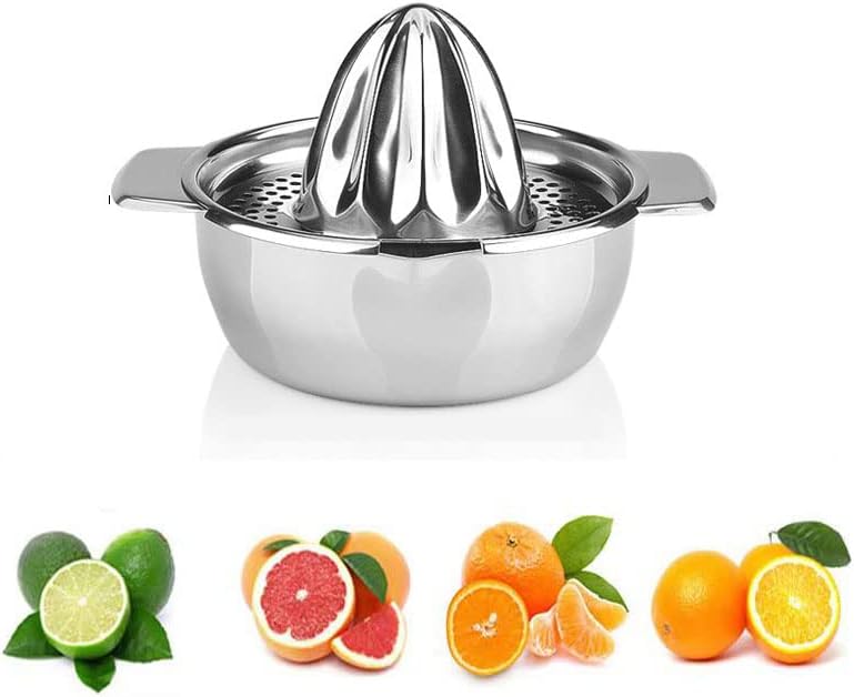 Jtseveny Stainless Steel Lemon Squeezers Manual Juicer Hand Press Fruit Squeezer