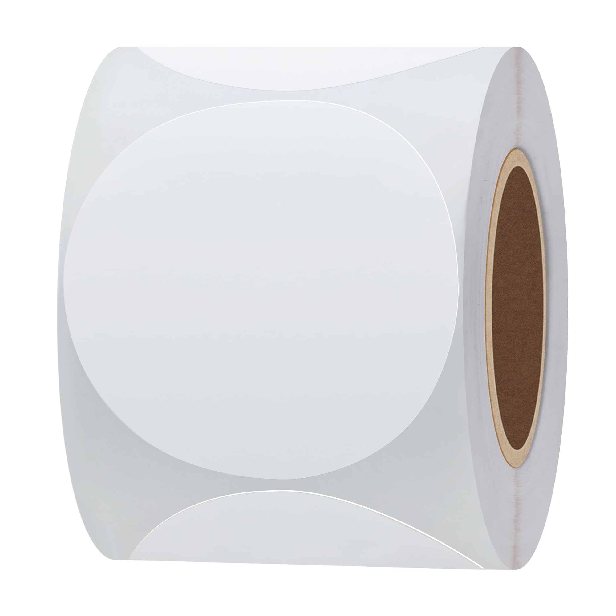 Hylabelest White Color Coding Dot Labels Round Semi Gloss Paper Stickers Adhesive Label (2")