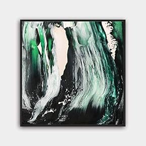 Framed Canvas Wall Art Abstract Color Painting Canvas Prints Home Artwork Decoration for Living Room,Bedroom - 16x16 inches