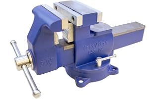 YOST TOOLS Yost Vises 865-D2 Reversible Combination Vise System | 6.5 Inch Jaw Width Heavy-Duty Utility Pipe and Bench Vise |Jaw Opens 11 Inches when Reversed | Swivel Base | Made with Ductile Iron Castings