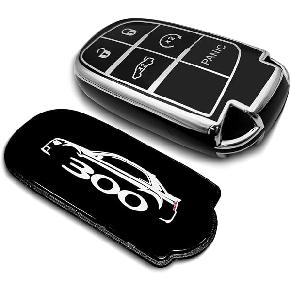 Key Fob Cover Compatible With Jeep Dodge Chrysler - Silver Black TPU Case For Grand Cherokee, RAM, Charger, 300 - View #8