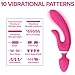 Rabbit Vibrator for Vagina - Dildo Vibrator Adult Toy - Sex for Couples - G Spot Vibrator Stimulator - Clit Vibrator - Suitable Male Sex Toy for Anal Play - Adult Toy for Couples, Pink, Lyps Athena