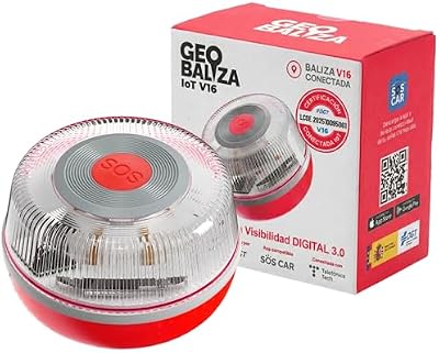 gyrophare led v16 homologué espagne DGT 3.0 Connecté GPS - Balise Lumineuse V16 Voiture - Lumière d’Urgence Homologuée - Balise DGT