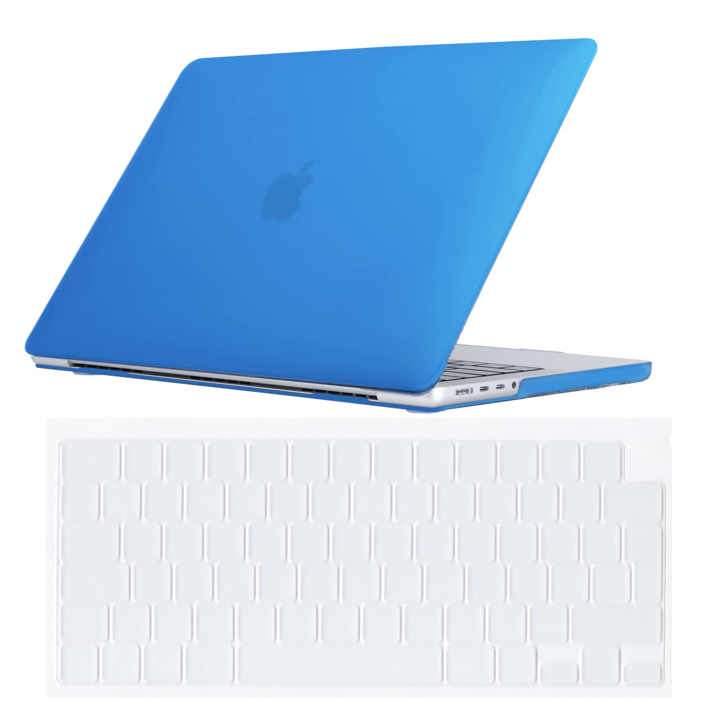 Se7enline Compatible with Macbook Pro 14 inch Case 2025 2024 2023 2022 2021 Plastic Hard Cover for Mac Pro New M5 M4 M3 M2 M1 Model A2918 A2992 A3112 A3401 A2779 A3434 & TPU Keyboard Skin,Deep Blue