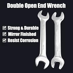 Utoolmart Double Open End Wrench, 185mm Length