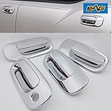 E-Autogrilles Triple Chrome Plated ABS 4 Door Handle Cover for 08-10 Dodge Challenger / 06-10 Dodge Charger (64-0218)