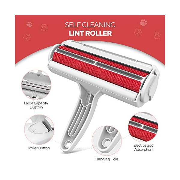 DELOMO Pet Hair Remover Lint Roller for Pet Hair Cat and Dog Hair