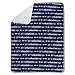 Wendy Bellissimo Super Soft Plush Baby Blanket - Adventure in Navy + White (30x40)