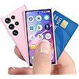Truely Mini Smartphone, ONEMYTH S25 Pro 4.0-inch 2GB RAM 16GB ROM Android 10.0 3G Network Small Phone (Pink)