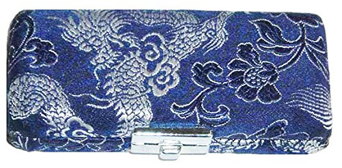 3-Reed Oboe Reed Case Silk (Blue/Silver)