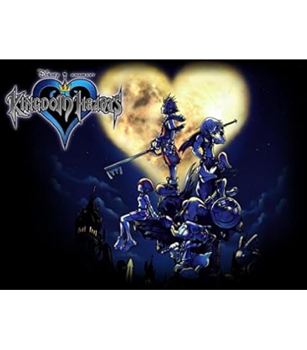 レトロ　KINGDOM HEARTS  I ウォールスクロールポスター Amazon.com: Kingdom Hearts Game Fabric Wall Scroll Poster