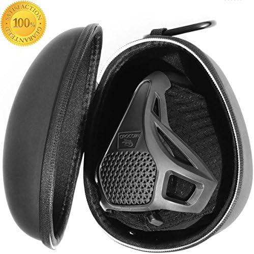 CROCOIN High Altitude Replicating Mask For Breathing Resistance Training – 4 Levels – Easy Valve Control – Perfect Fit &amp; Non-Slip Grip – Hard Case – Be it Cross Training, Running, Fitness or Sports