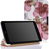 MoKo LG G Pad 7.0 Case - Slim Lightweight Smart Shell Stand Cover Case with Auto Wake / Sleep for LG G Pad V400 / V410 (LTE) / VK410 / UK410 / LK430 (G Pad F7.0) 7-Inch Tablet, Floral PURPLE