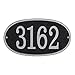 WHITEHALL Custom Address Sign House Numbers for Outside Modern Address Signs for Houses Cast Metal Address Plaque, Oval 12