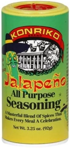 Konriko - Jalapeno All Purpose Seasoning 3.25 oz - Wheat Free - Gluten Free - No MSG
