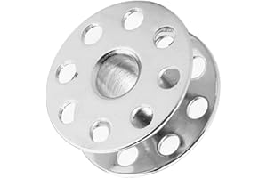 Metal Bobbins, 100pcs 21x21x8mm Universal Industrial Sewing Bobbins Spool Replacement for Craft Sewing Machine Accessories (w