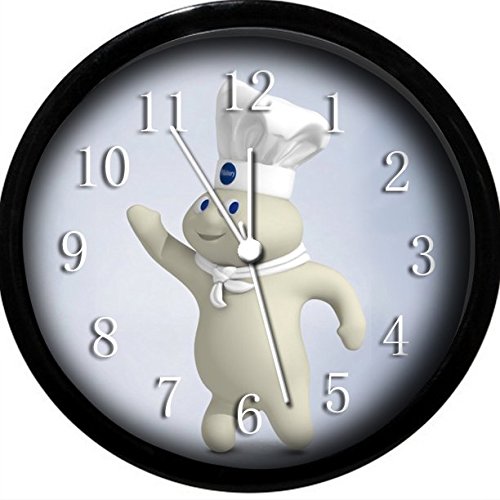 Glow In the Dark Wall Clock Pillsbury Doughboy Home