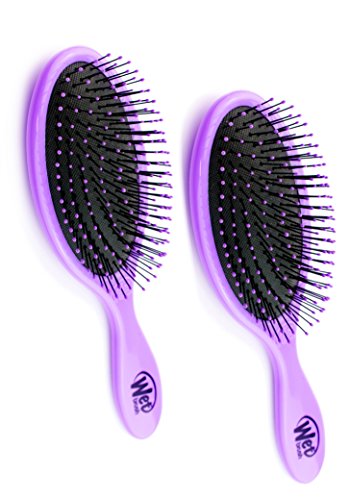 Wet Brush 2 Piece Original Detangler Hair Brush, Purple