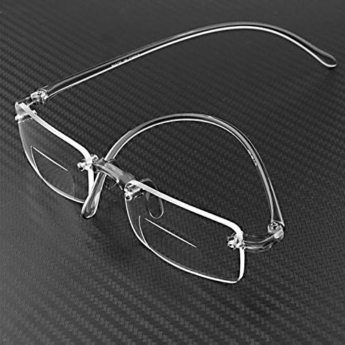 MBB Frameless Bifocal Reading Glasses Rimless Reader +1.50 Flexible Bendable