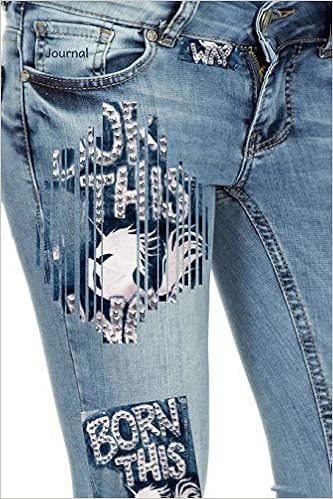 jeans with writing