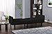 DHP Cortland Microfiber Futon Sofa with Storage Pockets - Black