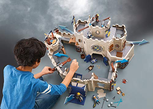 PLAYMOBIL Novelmore 70220 Große Burg von Novelmore, mit raffiniertem Burgtor, integriertem Katapult, Balliste, Aufzug und Steinabwurf, Ab 8 Jahren – Bild 5