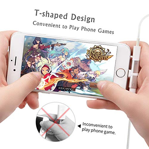 image for Hamdol Dongle for iPhone Adapter Headphone Jack Splitter Adapter for i