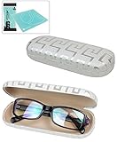 Maze Grid Print Eyeglass Case