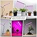 Grow Light for Indoor Plants 50W 96 LED Full Spectrum Plant Lights, Auto On/Off 3/6/12H Timer 5 Dimmable Levels 3 Switch Modes Dual Head Desk Growing Lamp for Gardening Seedling Succulent Hydroponic