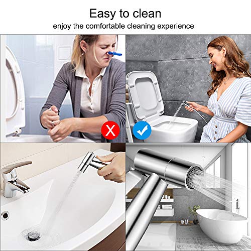 Handheld Bidet Sprayer for Toilet, Adjustable Water Stream, Baby Cloth Diaper Sprayer, Easy to Install, Multi-use Spray… - Image 3