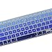 Litop® Blue Gradient Series Silicone Keyboard Cover Keyboard Skin for All MacBook Air 13