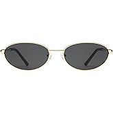 Appassal Retro Oval Sunglasses for Women Mens with Spring Hinge Sunnies AP3696