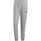 adidas Men's Essentials 3-Stripes Fleece Tapered Cuff Pants