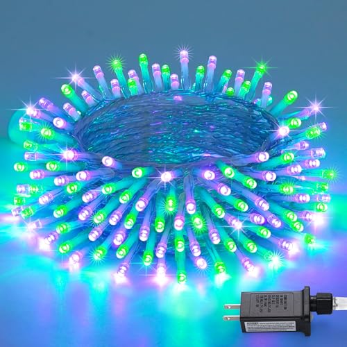 JMEXSUSS Connectable Purple Green Halloween Lights