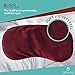 Plush Eye Mask for Dry Eyes | Ultra-Soft Moist Heat Eye Compress Pad for Pink Eye, Blepharitis, Puffy Eyes, MGD, Migraine, Sleep, Stye Treatment Relief| Reusable Warm Compress with Silica Beads (Red)thumb 1