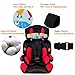 HULISEN 2Pcs Baby Carseat Head Support, Carseat Straps Pillow Support Band, Slumber Sling, Car Seat Sleep Positioner for Toddler Infants (Blue)