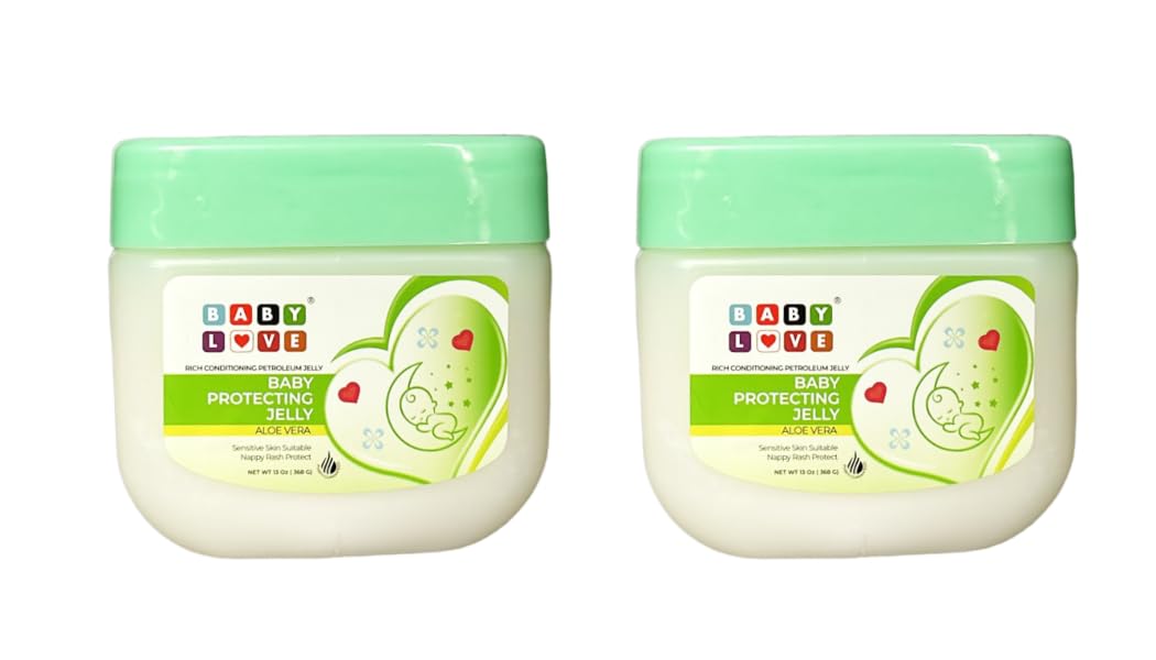 BABY LOVE NURSEY PETROLEUM JELLY WITH ALOE VERA & VITAMIN E 2 x 368g