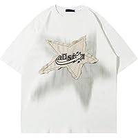 Y2k Vintage Tees for Men,90s Oversized T Shirts Y2k Tops