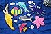 R&M International Aquarium Cookie Cutters, Dolphin, Angelfish, Shark, Seahorse, Starfish, Octopus, Tropical Fish, 7-Piece Set