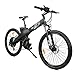 ECOTRIC 26″ Electric Bike 2018 Update 1000W Powerful Motor 48V/12AH Electric City Bicycle 7 Speeds LED Display Lithium Battery, Max Speed: 20 mph/h (Black)thumb 2
