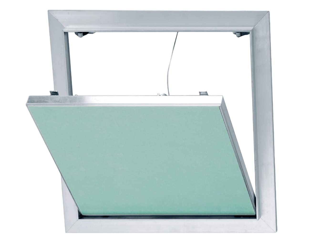 Placoplatre T119655 PLACO Inspection Flap-with Water-Repellent plasterboard-Invisible After Installation-high-Quality Workmanship-Easy and Safe handling-2 mm Aluminium Frame, Green, 500x500mm